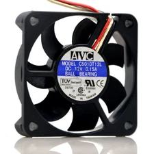 1pcs  AVC C5010T12L 5010 12V 0.15A 5CM CPU 3-wire cooling fan