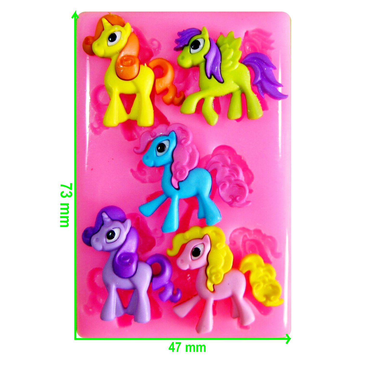 Cute Pony, Pegasus & Unicorn Mould by Fairie Blessings