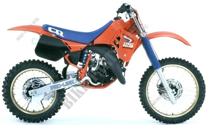 Honda CR125 1987 1988 DEP Exhaust Silencer Round Tail Can Tail