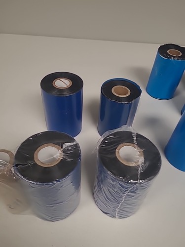 Lot Of 10 Thermal wax ribbon. Not marked, not sure which model - Picture 4 of 8