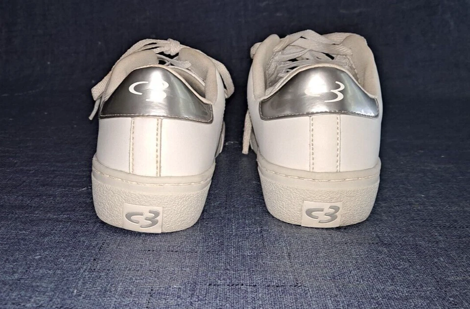 Concept 3 Skechers para mujer con cordones blanco y plateado talla 9 Foto 4 de 4