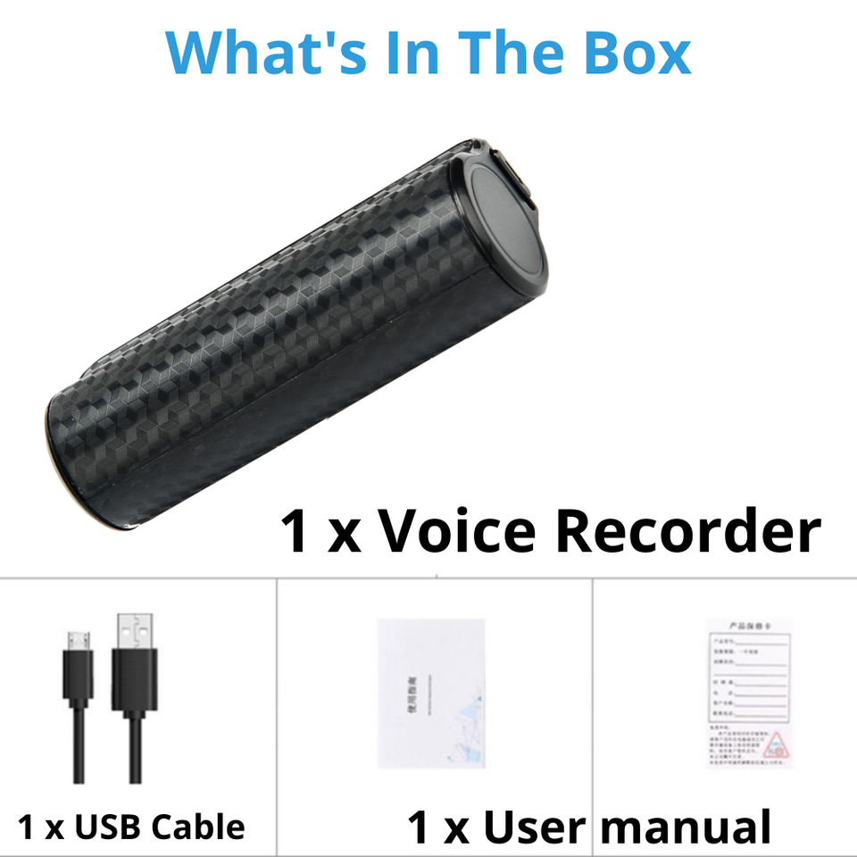 New 32GB Spy Digital Voice Recording Magnetic Mini Hidden Audio ...