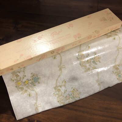 Vintage 50s 60s Polyfab Scented Padded Drawer Liner Angels Cherubs Regency