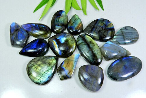 Cabochon Di Labradorite Multi Flash: Pietra Preziosa Rotonda Fatta A Mano (32 X 6,5 Mm) - Italia - Foto 6