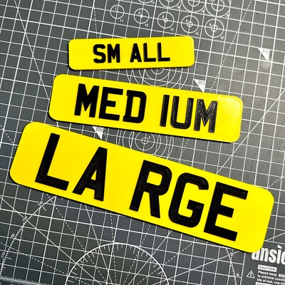 NUMBERPLATE SIGN Novelty Gift Custom Mini UK STYLE