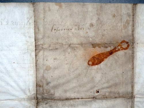 PALATINADO NEUBURG TESORERO JOHANN WILHELM BUFETE MANUSCRITO PERGAMINO 1697 - Imagen 12 de 12