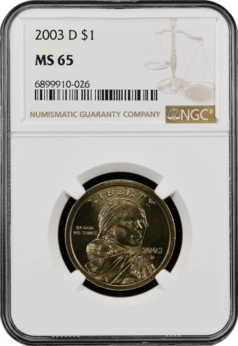 2003-D Sacagawea $1 NGC MS 65