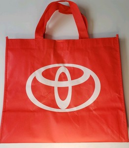 Toyota Lets Go Places Reusable Tote Brand New Shop Bag Red White