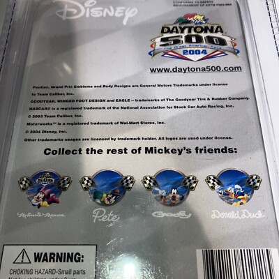 2004 Disney NASCAR Daytona 500 Mickey Mouse 1:64 Diecast Car NIB