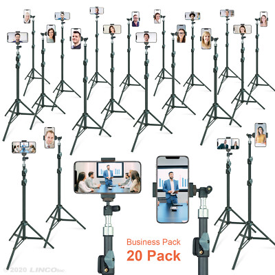 20 Pack LINCO ZENITH Selfie Stick Video Call Cell Phone Holder Stand Meeting 