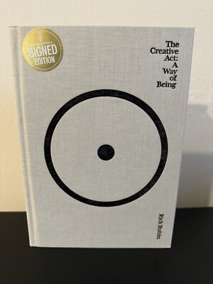   RICK RUBIN SIGNED The Creative Act A Way of Being US edition Penguin Signed