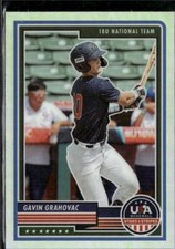 2023 Panini USA Baseball Stars & Stripes #50 Gavin Grahovac Silver