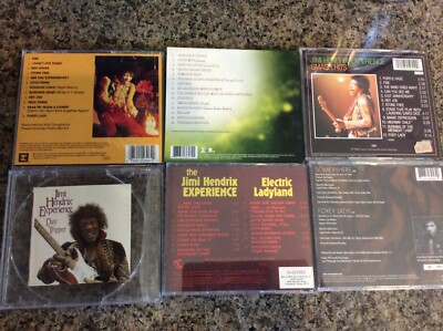 JIMI HENDRIX Lot of 6 CDs see description for details Reprise Ryko