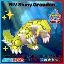 GROUDON ✨ ULTRA SHINY 6IV ✨ Legendary Pokemon SWORD and SHIELD +MasterBall