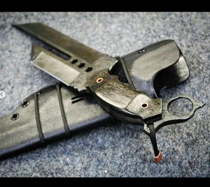 integrity implements Naja Gen3 in 5160 with bogwood custom etched handmade knife - Image 3 of 3