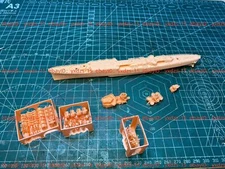 3d Printed 1/700 Italian Atilio Regolo Destroyer(full Hull/waterline)