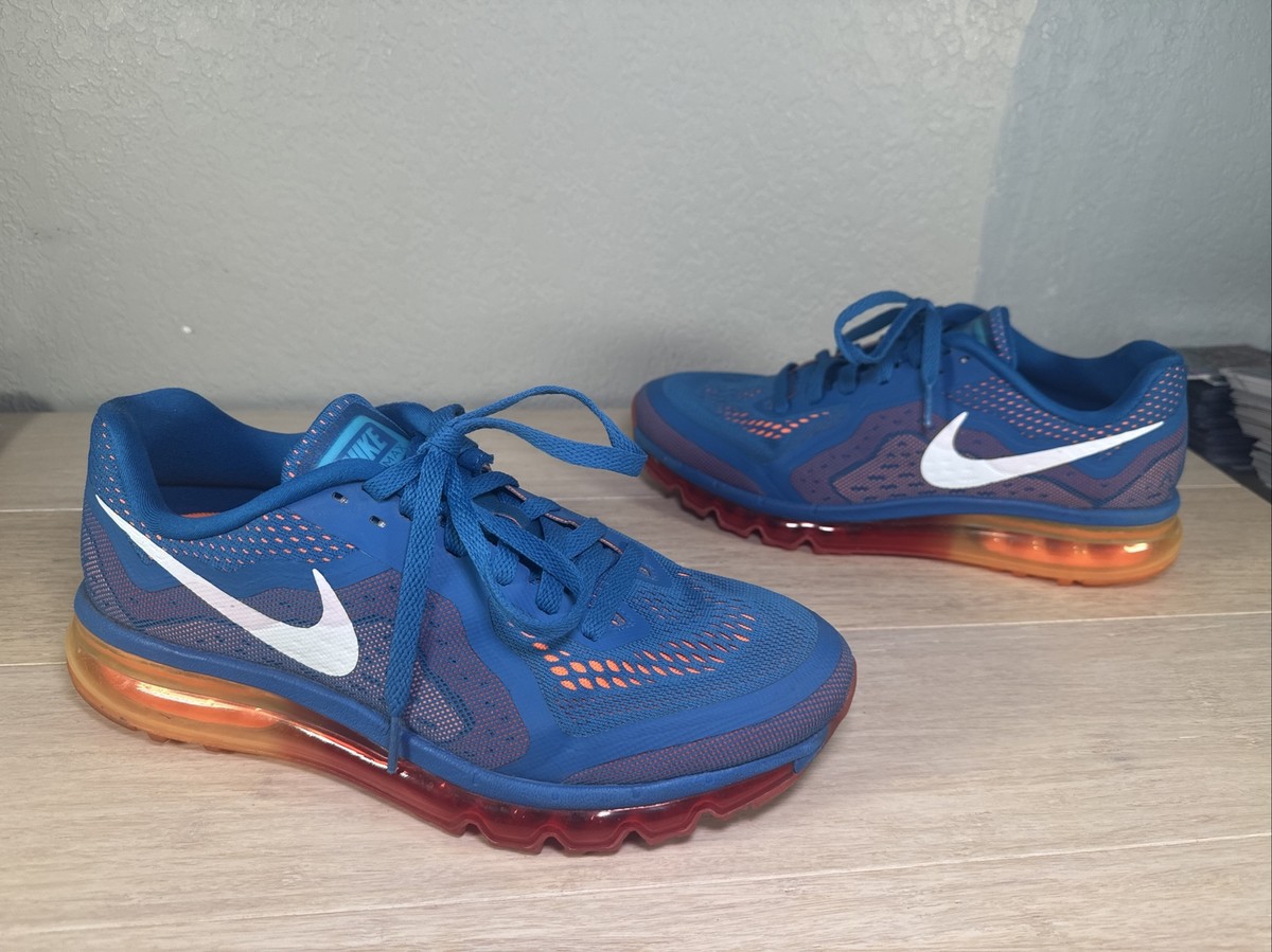 Nike air max 2014 Blue Orange Men's Sz 621077-401