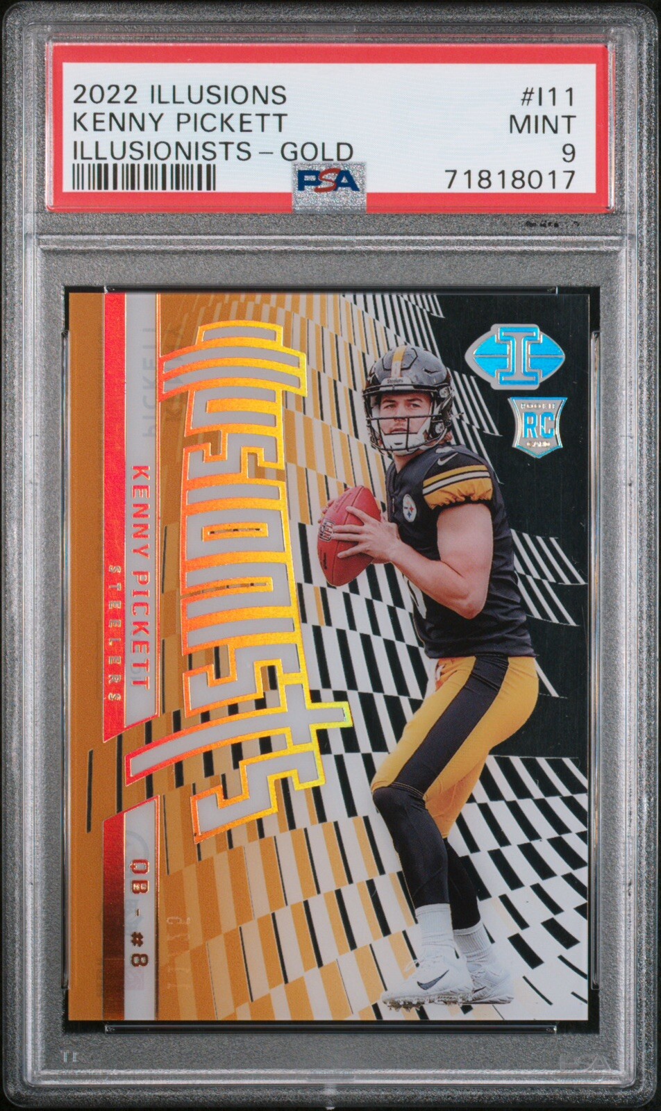 Kenny Pickett Panini Illusions Illusionists #I11 Gold