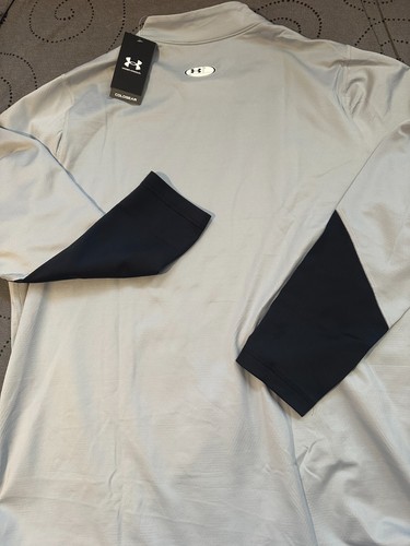 UNDER ARMOUR COLDGEAR TAILLIERTES GRAU & SCHWARZES ANGEDEUTETES HEMD GRÖSSE 5XL HERREN $ 70,00 - Bild 4 von 4
