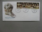 AUSTRALIA, cover FDC 1986, strip of 5 sheep wool shearer