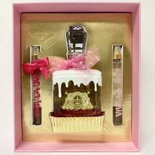 JUICY COUTURE VIVA LA JUICY SUCRE EDP Spray 3 Piece Gift Set 3.3 oz NEW