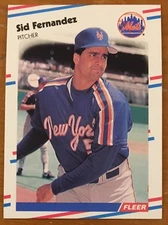 SID FERNANDEZ, 1988 FLEER CARD IN EXCELLENT CONDITION ! 
