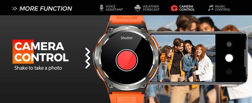 LaNikar Smart Watch 3ATM Waterproof Compass LED Flashlight Heart Monitor - 第 17/22 張圖片
