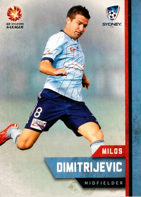 2015 2016 SYDNEY FC A-League Card MILOS DIMITRIJEVIC