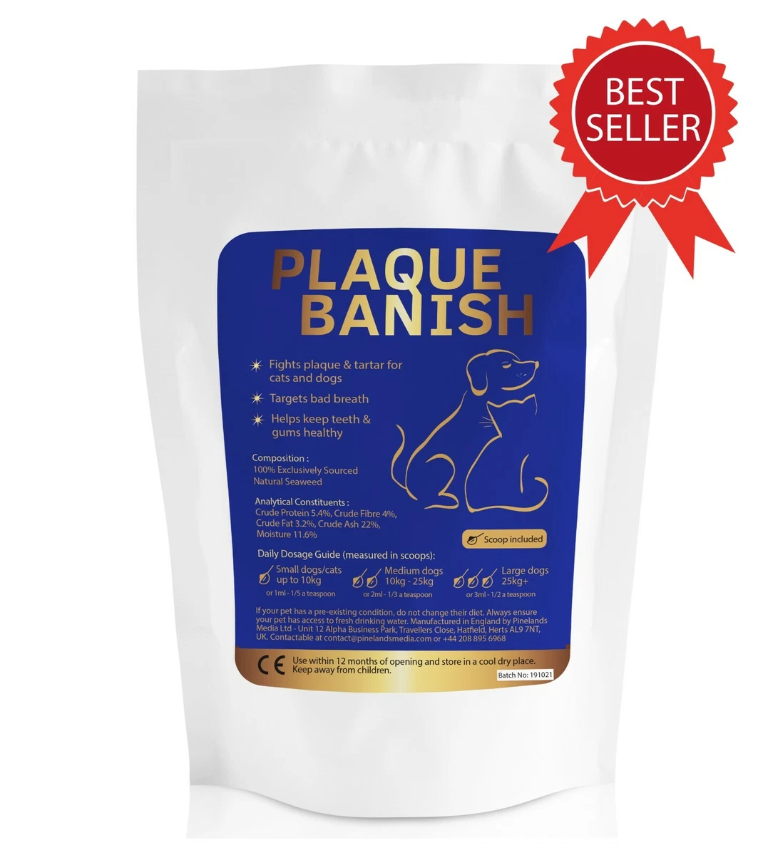PLAQUE BANISH Plaque Off For Dogs Cats Teeth Remove Plaque Tartar