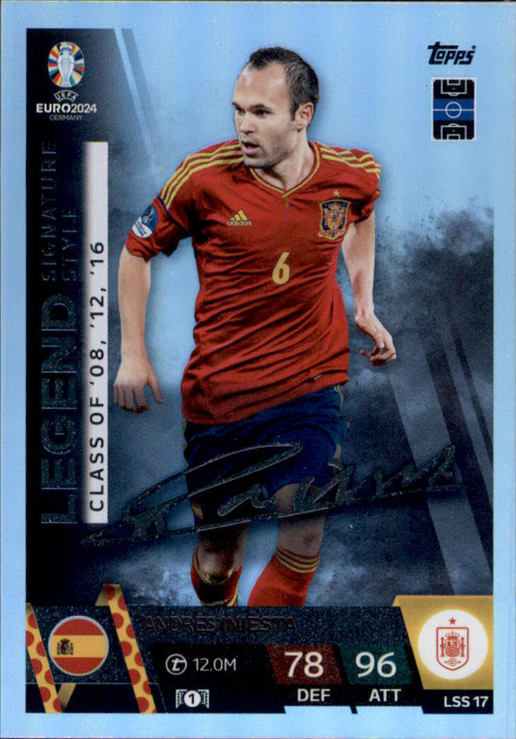 EURO EM Germany 2024 Trading Card LSS 17 - Andres Iniesta EURO EM Germany 2024 Trading Card LSS 17 - Andres Iniesta