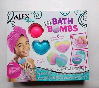  Bath Bombs Kit. Alex Spa DIY Bath Bombs. Create Six Bath Bombs. New In Box