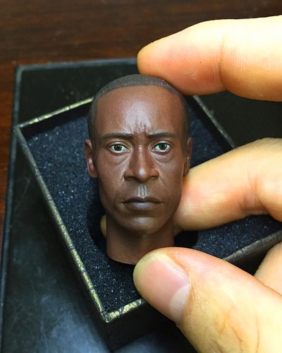 James Rhodes Head Model 1/6 Don Cheadle War Machine Head Carved DIY 12'' HT Acti - 第 2/10 張圖片