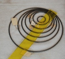 E - Vintage Metal Welded Round Rings - Lot of 7- Macrame Craft Supply