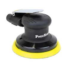 PneuStream 5" Palm Style Air Random Orbital Sander - 3/16" Orbit Non Vac PSA Pad
