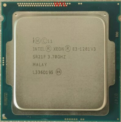 Intel Xeon E3-1281 V3 SR21F 3.70GHz 4Core 8Threads LGA1150 1281V3 CPU processor