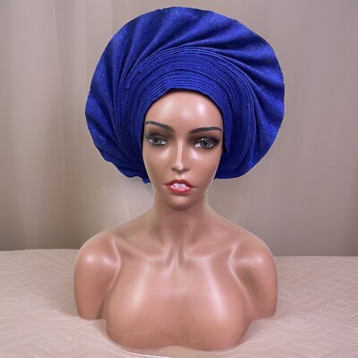 Gele, African Autogele, Adjustable Ready to Wear Gele, Asooke
