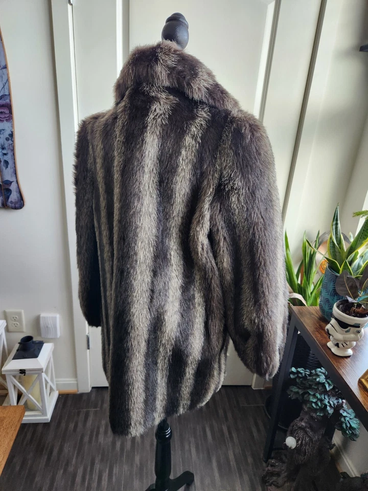 Abrigo de piel sintética Jordache vintage años 80 talla mediana Foto 3 de 4