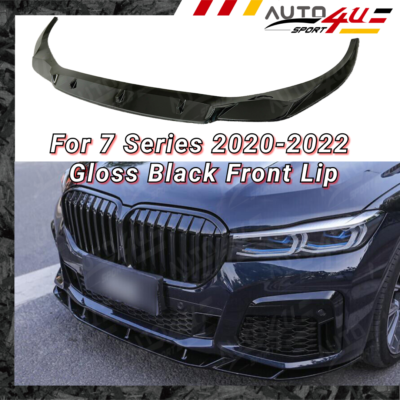 Fits 2020-2022 BMW 7 Series G12 740i 750i Gloss Black Front Bumper