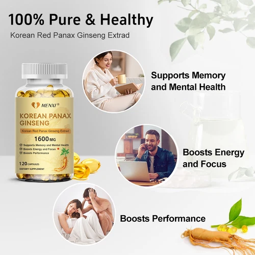 120 Kapseln Roter Koreanischer Ginseng 1600mg 6 Jahre alt Pure Red Panax Premium Qualität - Bild 5 von 11