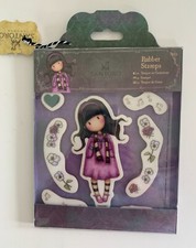 New Gorjuss Girl SANTORO Cling Unmounted Rubber Stamp Set LITTLE SONG GOR 907213