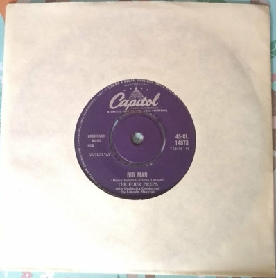 The Four Preps Big Man/Stop Baby 7'' Vinyl vocal pop 1958 Capitol single