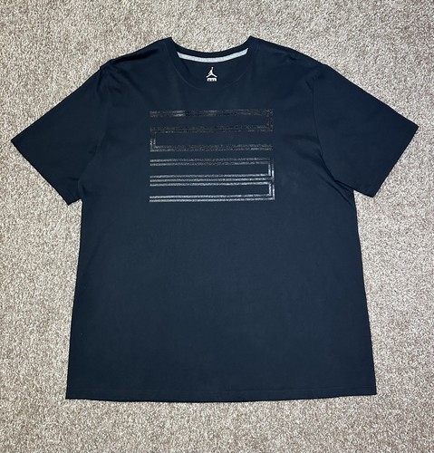 Jordan Brand Men’s T-Shirt Jump-Man 23 Center Logo Graphic Tee S/S Crew Size XXL - Picture 5 of 18