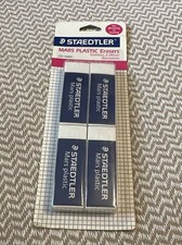Staedtler Mars Plastic Eraser, 4 pieces-NEW SEALED    