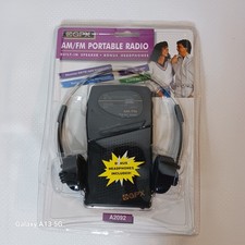 Vintage GPX Personal AM/FM Stereo Portable Radio With Headphones