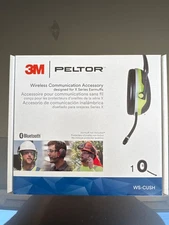 3M PELTOR X Series Black Wireless Communication Earmuff Microphone New In Box