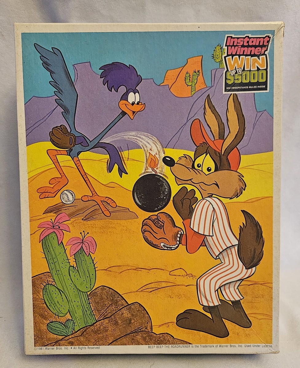 Vintage 1981 WB Looney Tunes Beep Beep The Road Runner 100 Piece