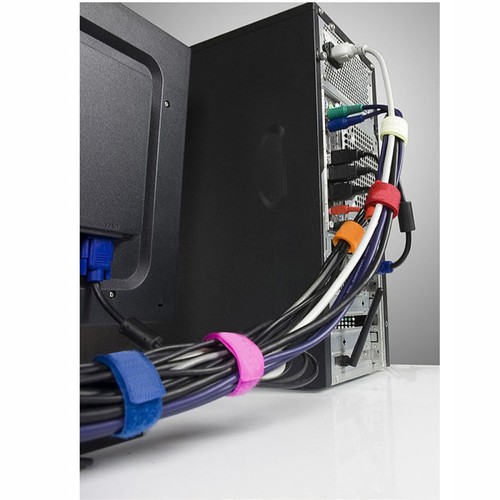 50 PCS Candy Colored Ties Charging Cable Wrapper Cord Organizer Holder - 第 10/12 張圖片