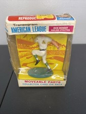 Vintage 1969 MLB Transogram Figures Set Break NOB Rick Monday Oakland Athletics