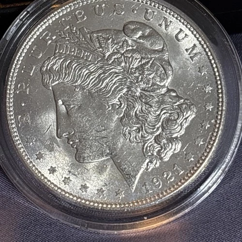 1921 $1 Morgan Silver Dollar High Proof great Luster Will Grade 63 Or Higher