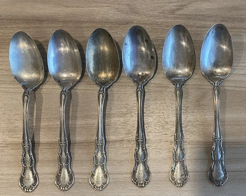 Wallace Irving Pattern Sterling Silver (6) Teaspoons